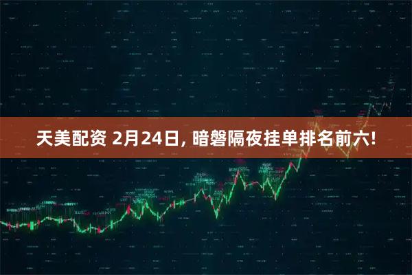 天美配资 2月24日, 暗磐隔夜挂单排名前六!