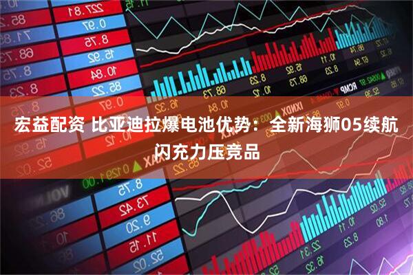宏益配资 比亚迪拉爆电池优势：全新海狮05续航闪充力压竞品