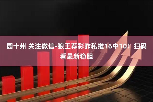 园十州 关注微信-狼王荐彩昨私推16中10！扫码看最新稳胆