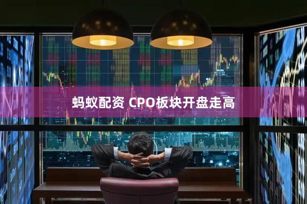 蚂蚁配资 CPO板块开盘走高