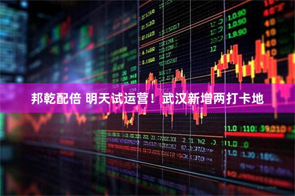 邦乾配倍 明天试运营！武汉新增两打卡地