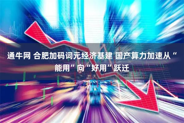 通牛网 合肥加码词元经济基建 国产算力加速从“能用”向“好用”跃迁